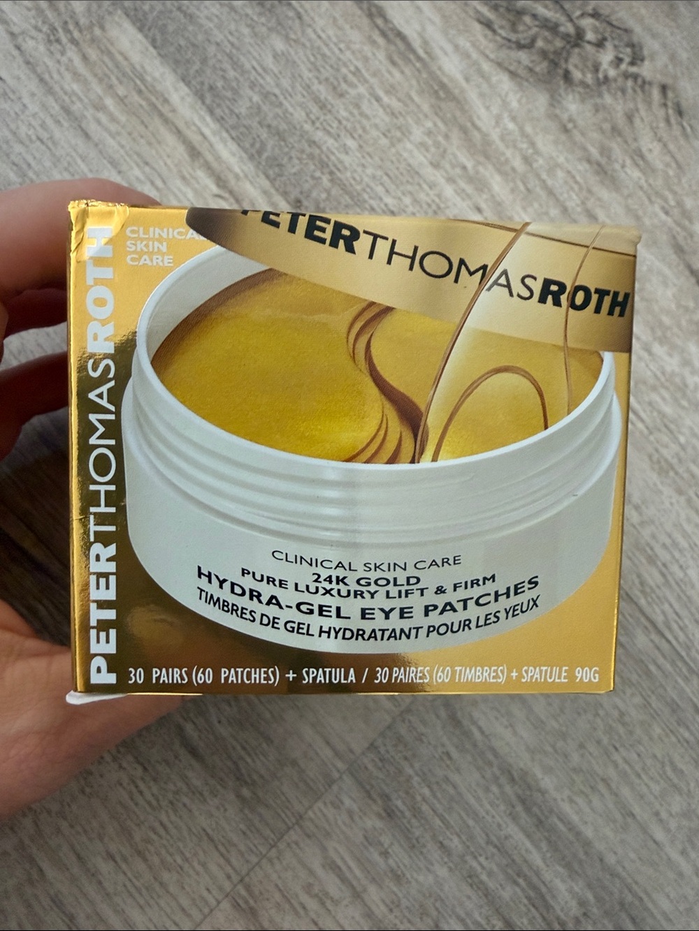 Peter Thomas Roth Gold Hydra-Gel Eye Patches – Gold sealed $75 retail